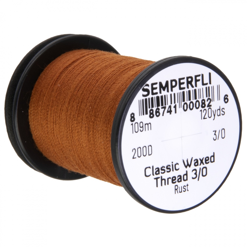 Semperfli Classic Waxed Thread 3/0 120 Yards Rust